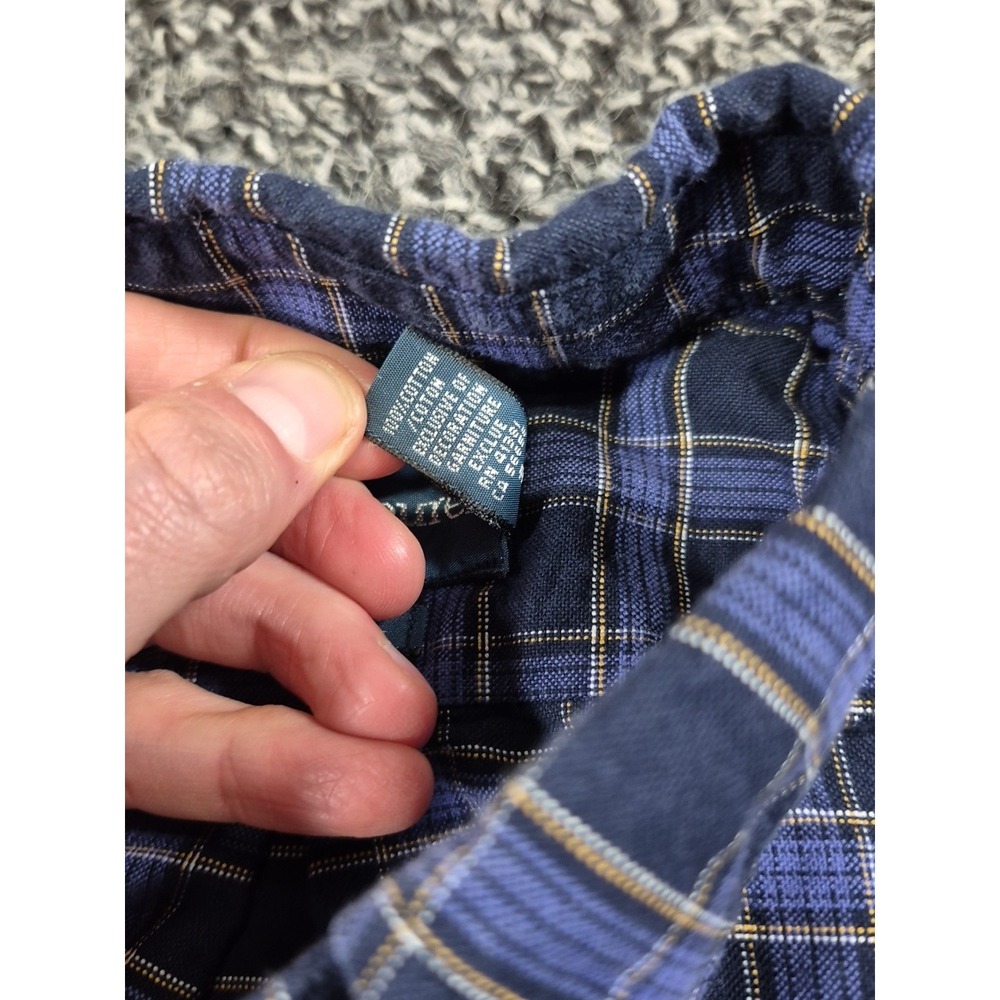 Ralph Lauren Long Sleeve Mens Medium Purple Plaid Custom Fit Button Down - Picture 7 of 8